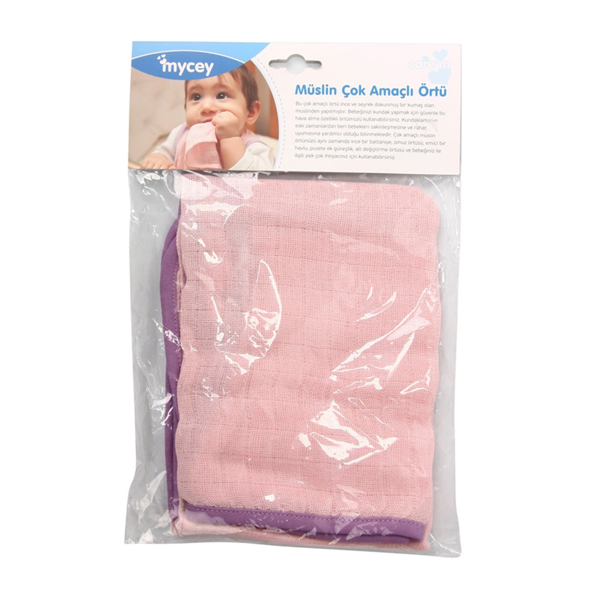 Mycey Çok Amaçlı Örtü Pembe