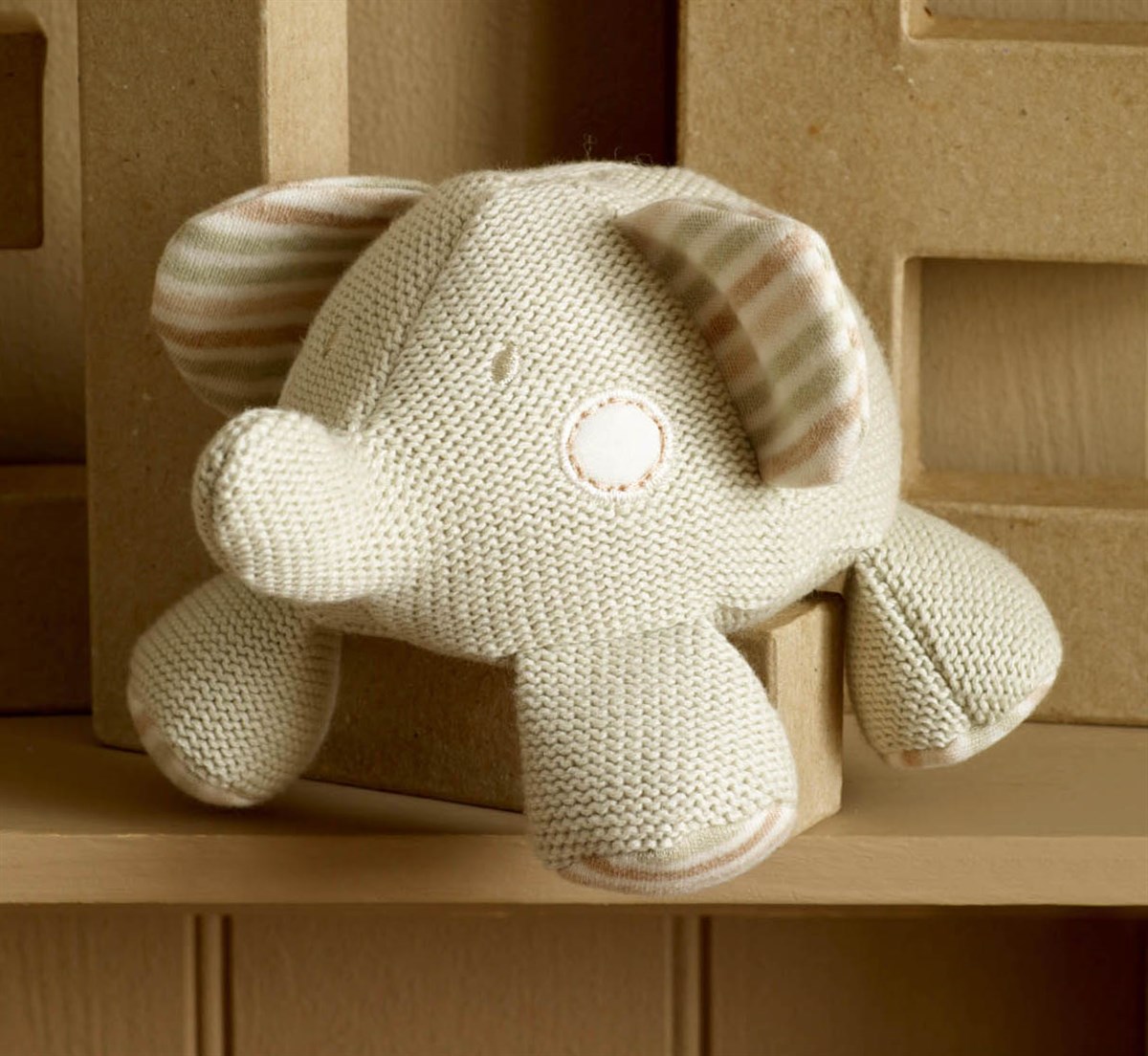 Natures Purest Tedy&Ele Knitted Elephant
