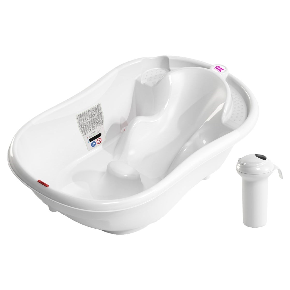 OkBaby Onda Banyo Küveti & Splash Bebek Duşu / Beyaz