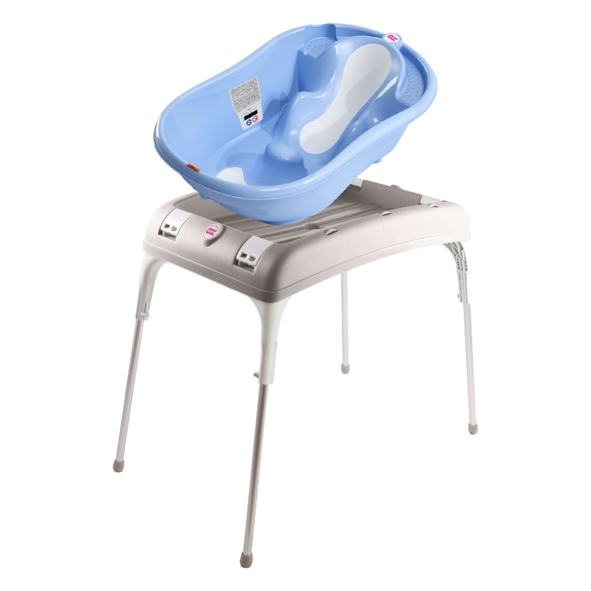 OkBaby Onda Evol Banyo Küveti & Küvet Taşıyıcı / Mavi