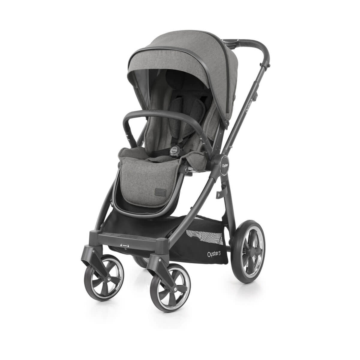 Oyster 3® Çift Yönlü Bebek Arabası - Mercury City Grey