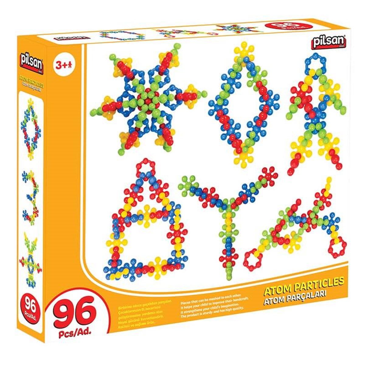 Pilsan Atom Parçaları (96 Parça)