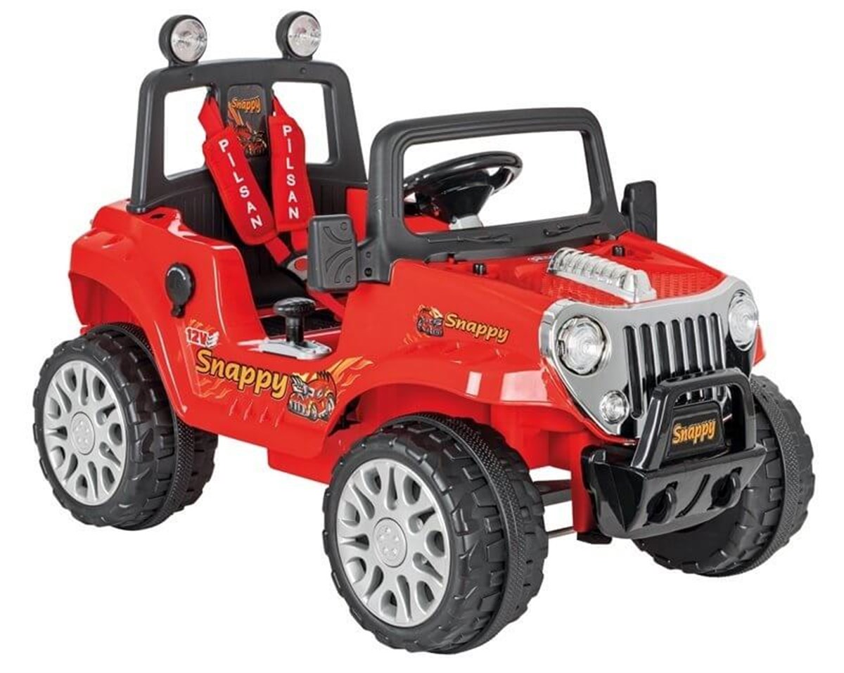Pilsan Snappy 12 V Akülü Jeep Kırmızı