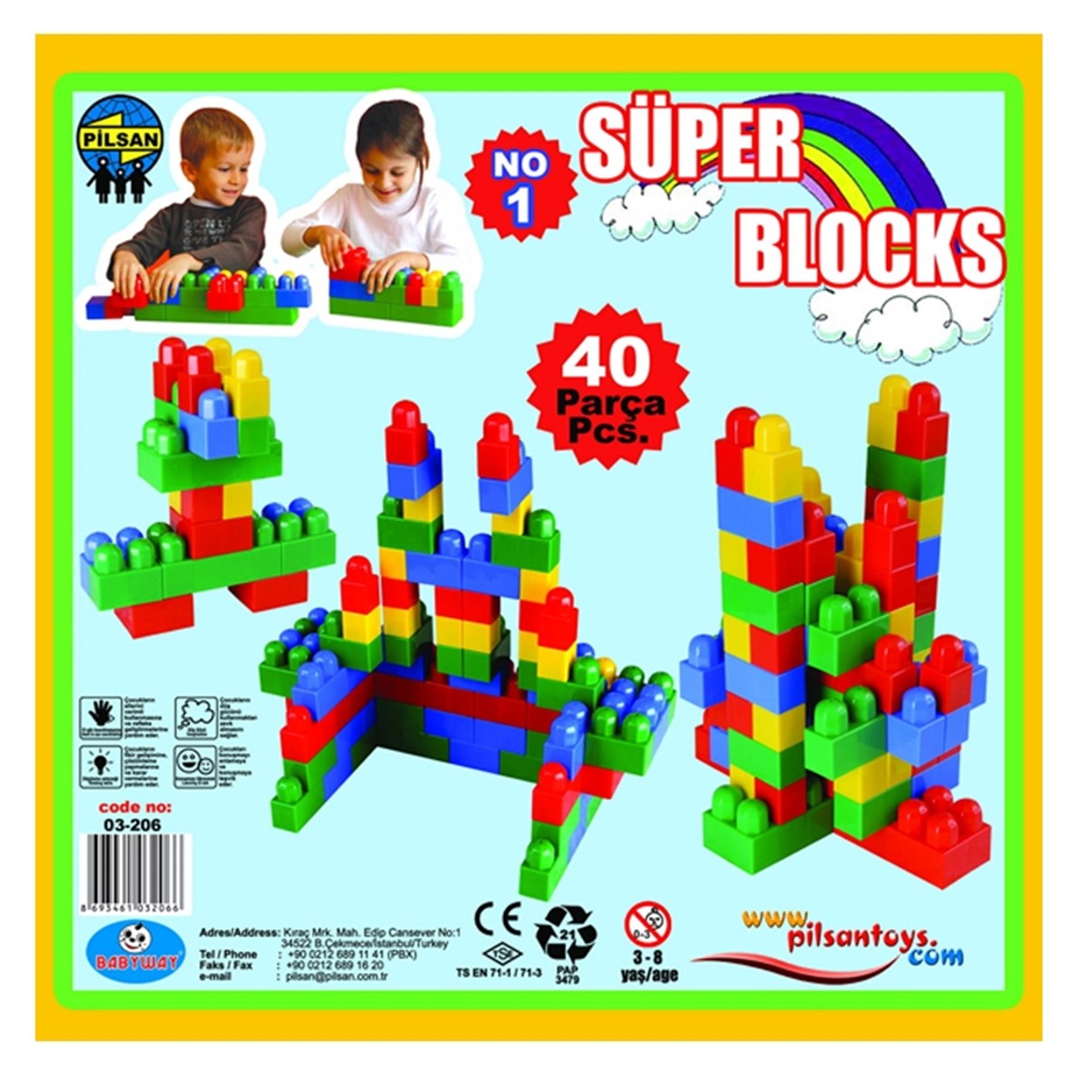 Pilsan Super Bloklar No:1 40 Parça