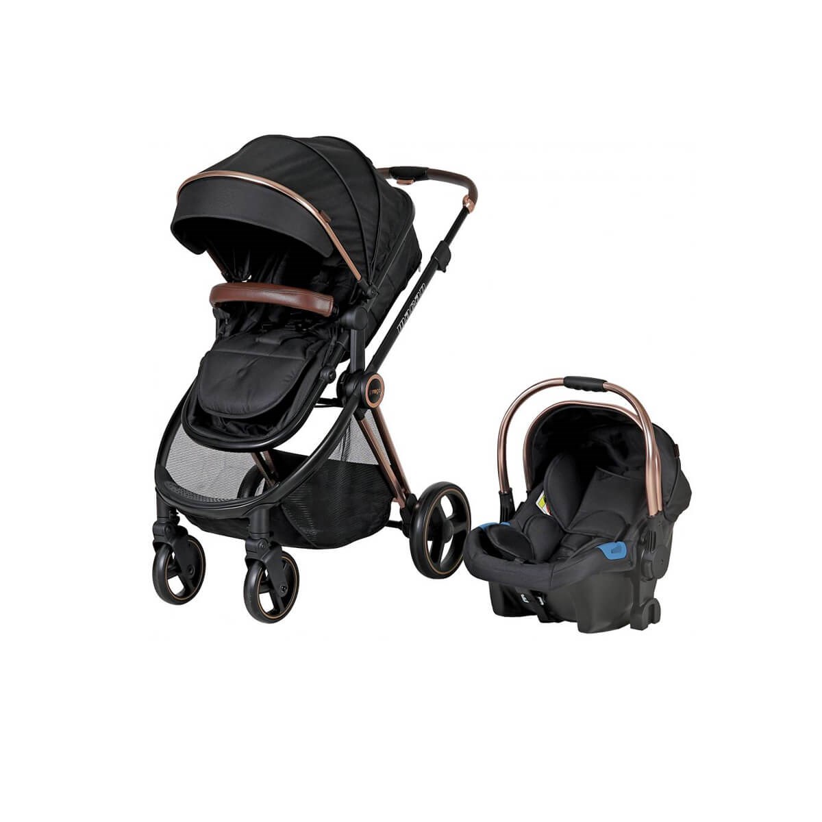 Prego Macan Travel Sistem Bebek Arabası Siyah