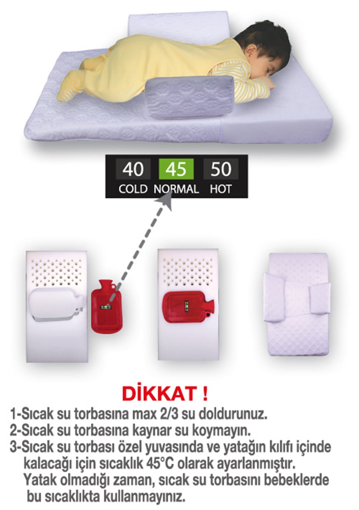 Sevi Bebe Çok Fonksiyonlu Yatış Yastığı