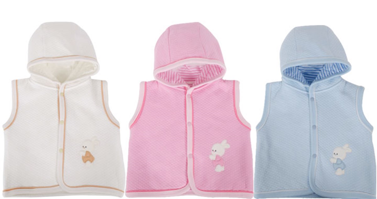 Sevi Bebe Kapşonlu Yelek Mavi Beden 1,5 Yaş