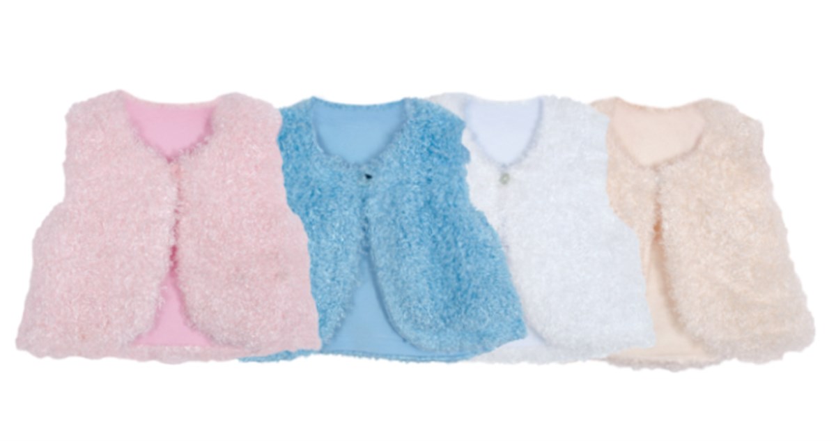 Sevi Bebe Peluş Yelek Mavi