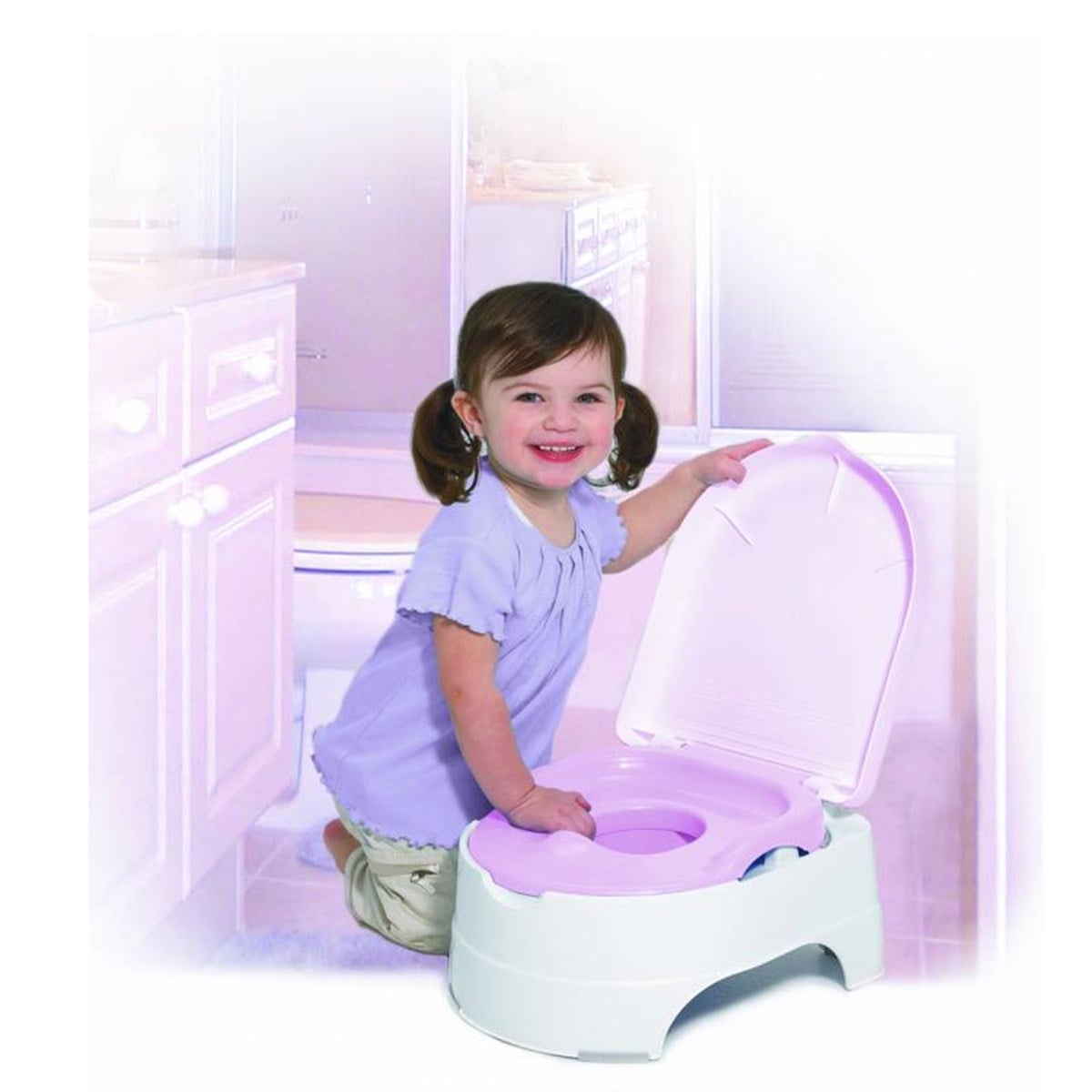 Summer Infant All in One Potty 3 ü 1 Arada Lazımlık  Pembe