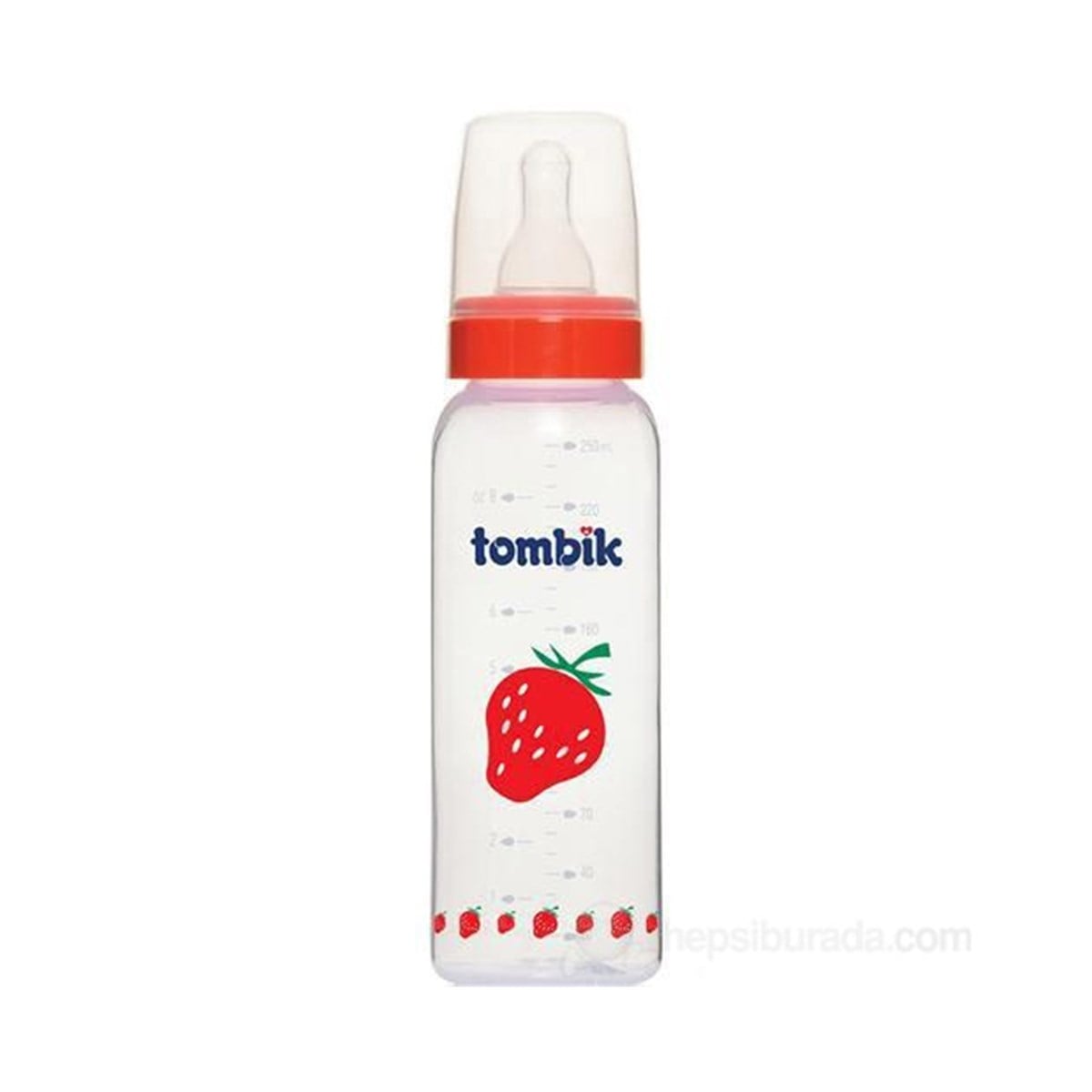 Tombik% 0  BPA PP Meyve Serisi 250 ml Biberon Çilek