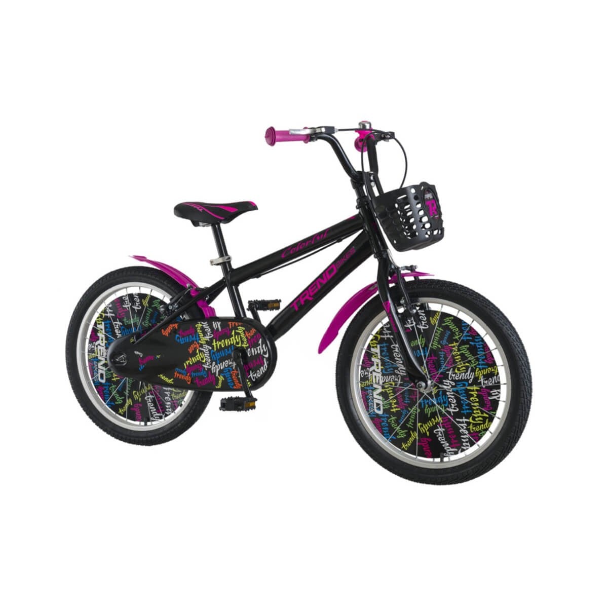 Trend Bikes Colorful 20 Jant 6-10 Yaş Çocuk Bisikleti Siyah Neon Turuncu