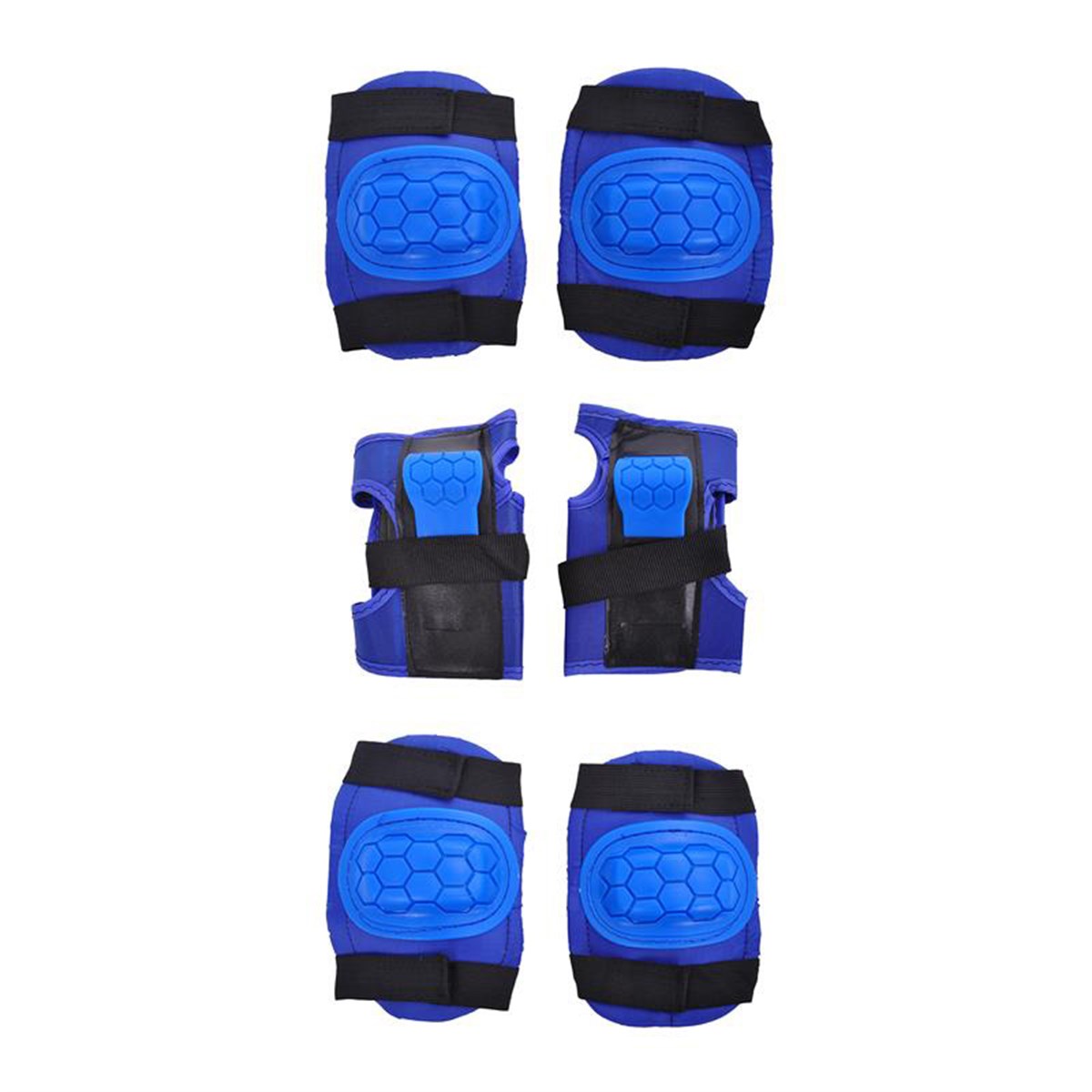 Xslide Çocuk Dizlik Dirseklik Eldiven Koruyucu Set Mavi Medium