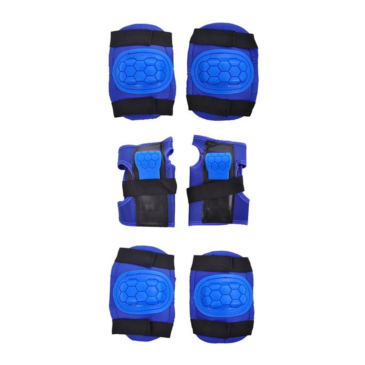 Xslide Çocuk Dizlik Dirseklik Eldiven Koruyucu Set Mavi Large