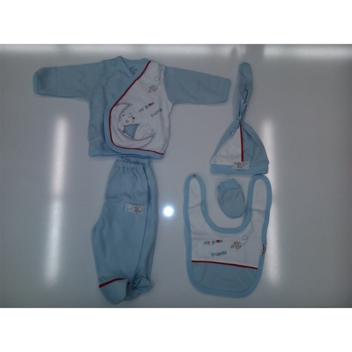 YATAN AYILI 5 Lİ ZIBIN SET MAVİ-KIRMIZI