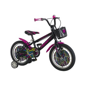 Trend Bikes Colorful 16 Jant 4-6 Yaş Çocuk Bisikleti Siyah-Neon Turuncu