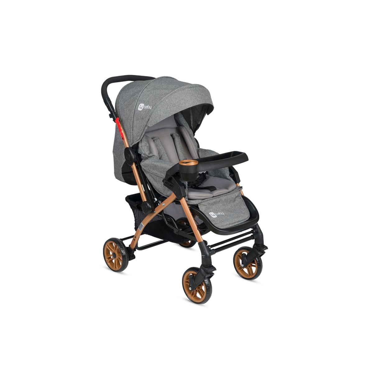 4 Baby Active Gold Çift Yönlü Bebek Arabası Gri