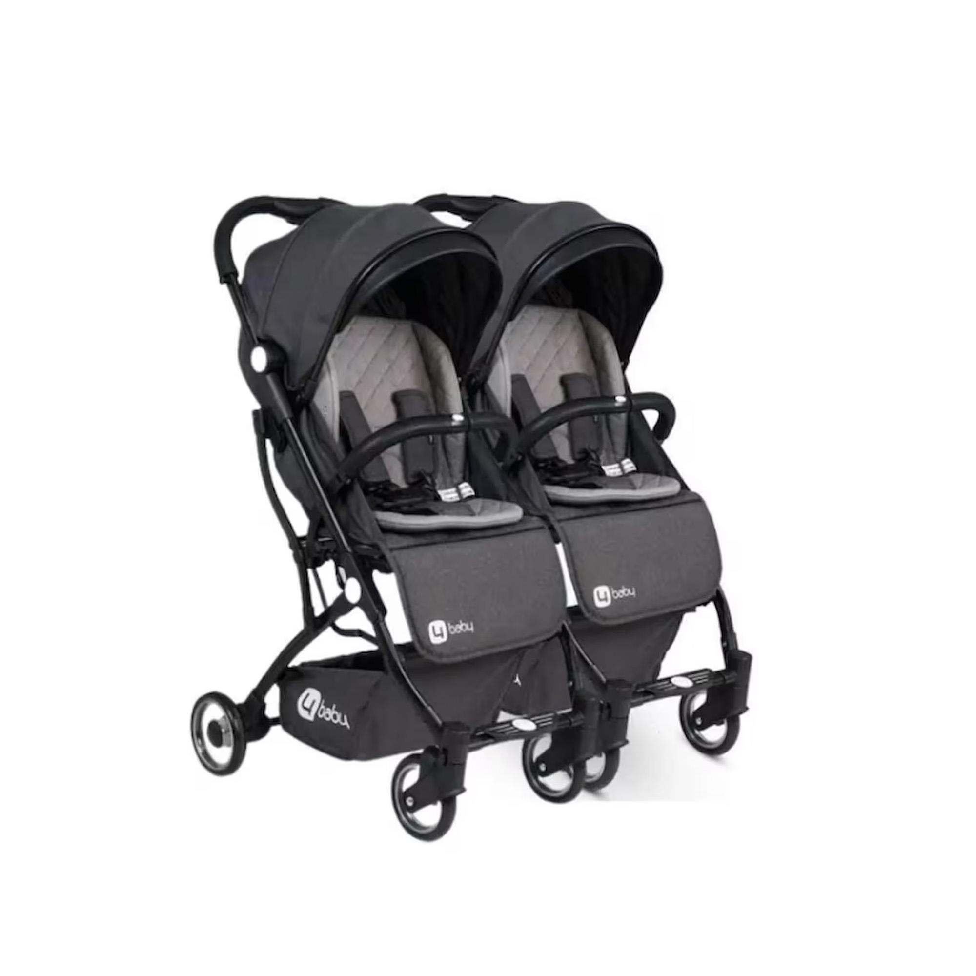 4 Baby Drone İkiz Kabin Bebek Arabası