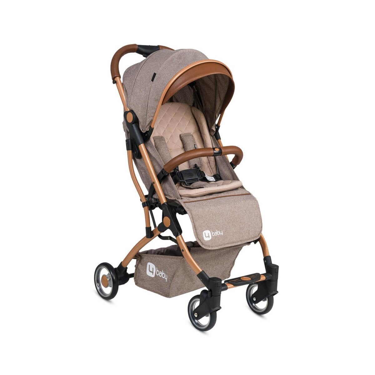 4 Baby Drone Kabin Tipi Bebek Arabası Kahve