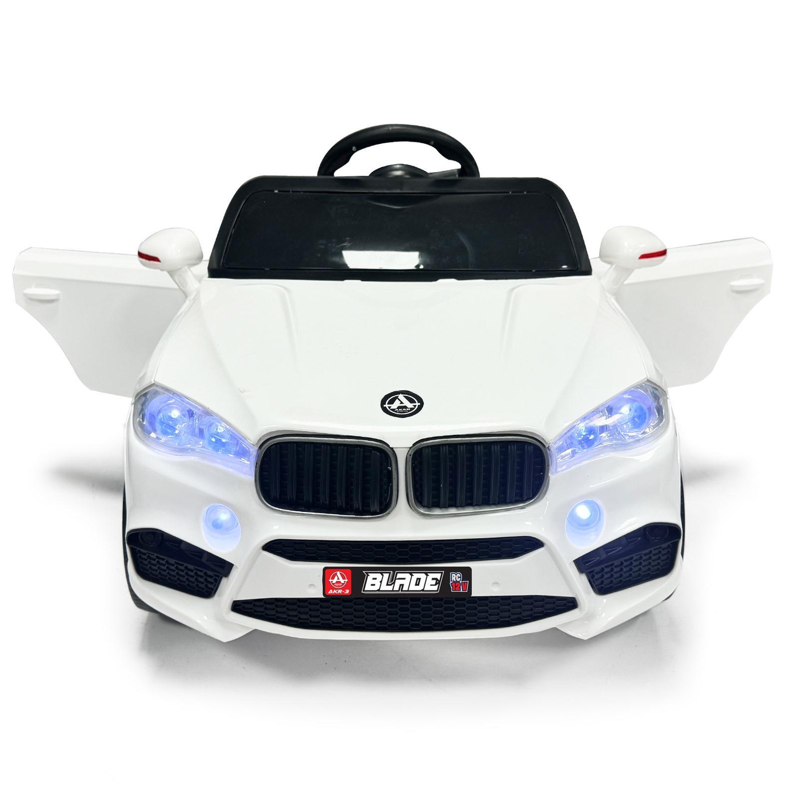 Akar Blade 12V Uzaktan Kumandalı Akülü Araba Beyaz Dans Modlu ve Sallanma Özellikli