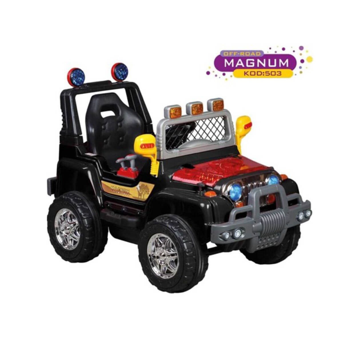 Aliş Magnum Uzaktan Kumandalı Akülü Jeep 12 Volt Siyah