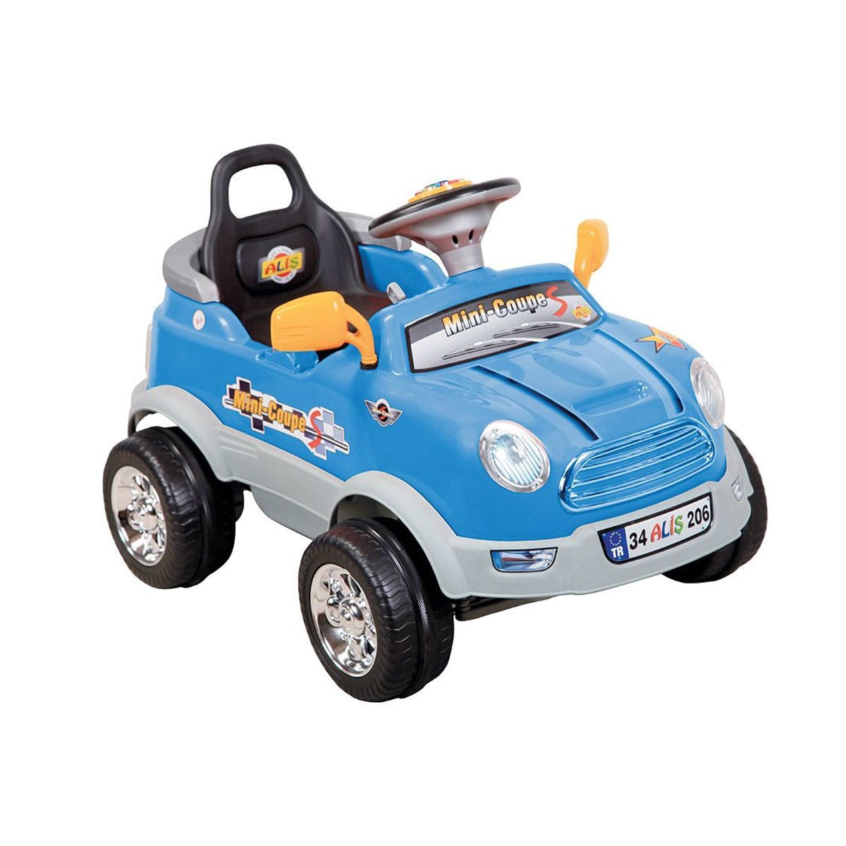 Aliş Mini Coupe Uzaktan Kumandalı 12 Volt Akülü Araba Mavi