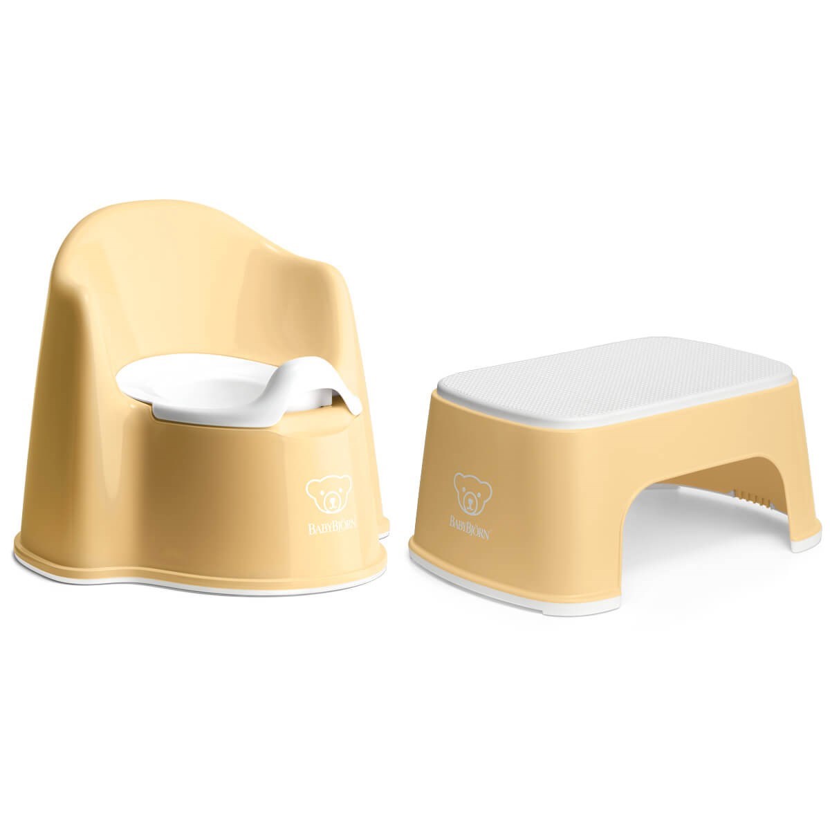 BabyBjörn Eğitici Koltuk Oturak & Safe Step Banyo Basamağı / Powder Yellow