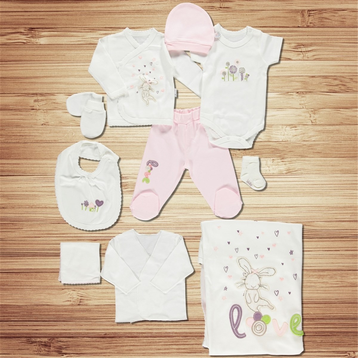 Bibaby Love 10'lu Hastane Çıkışı Pembe