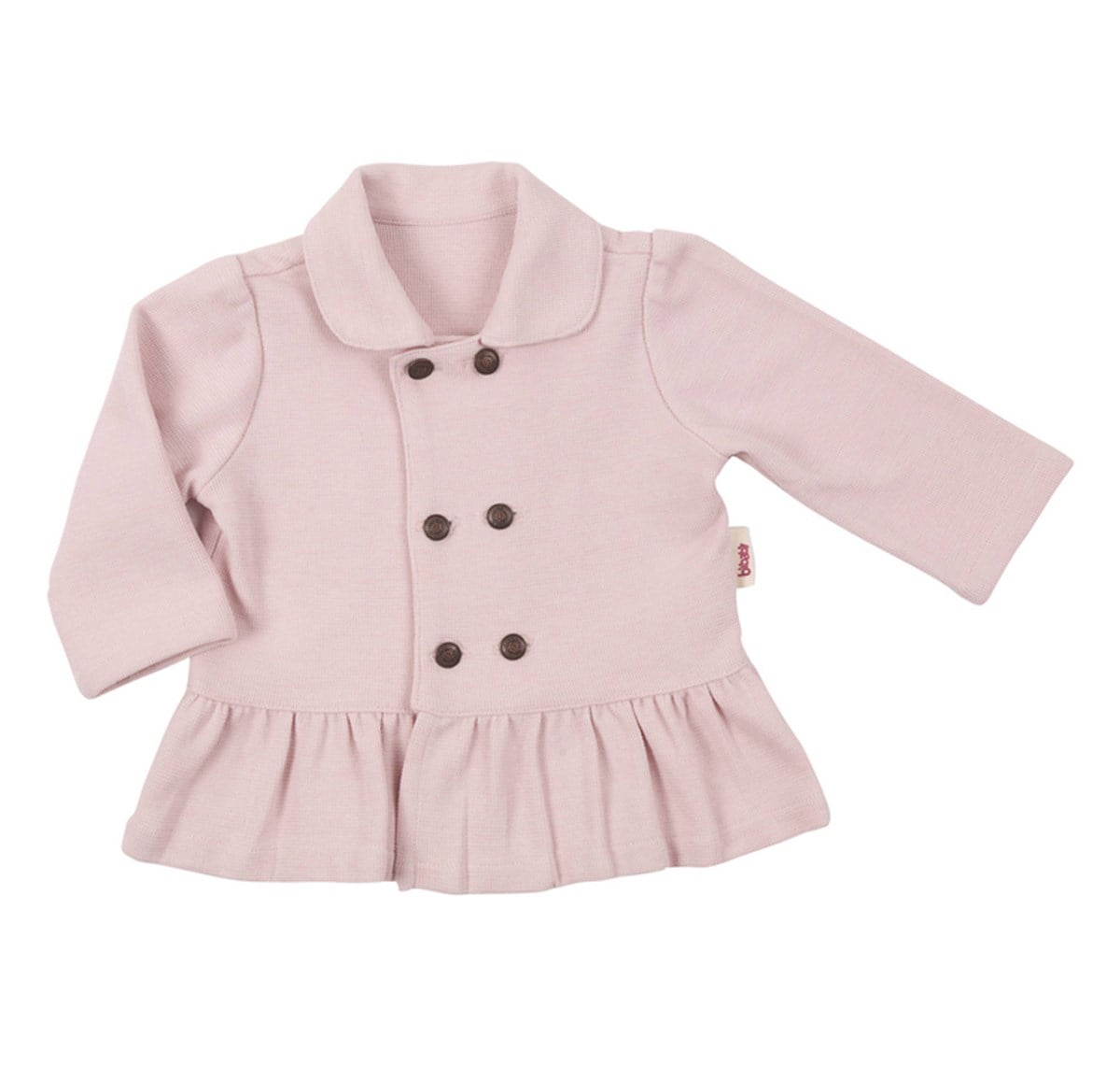 Bibaby Waffle Kız Trençkot Pembe 2 Yaş
