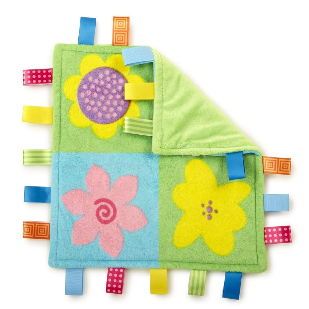 Bright Starts Taggies Little Taggies Ultra Yumuşak Oyun Havlusu Full Bloom