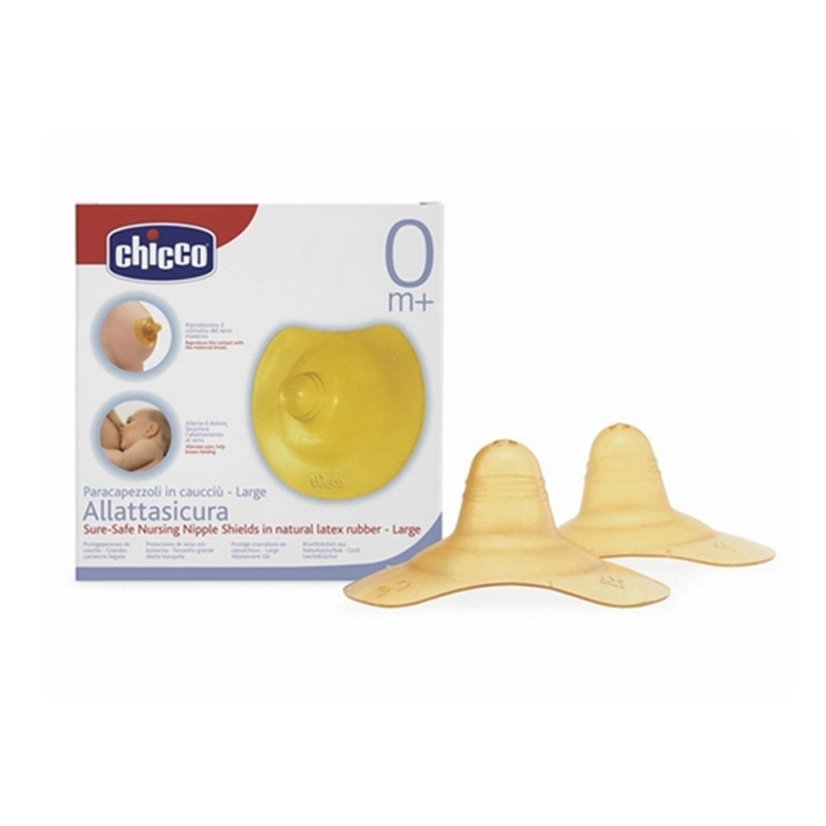 Chicco Doğal Kauçuk Göğüs Kalkanı - Large Kauçuk Gögüs Koruyucu