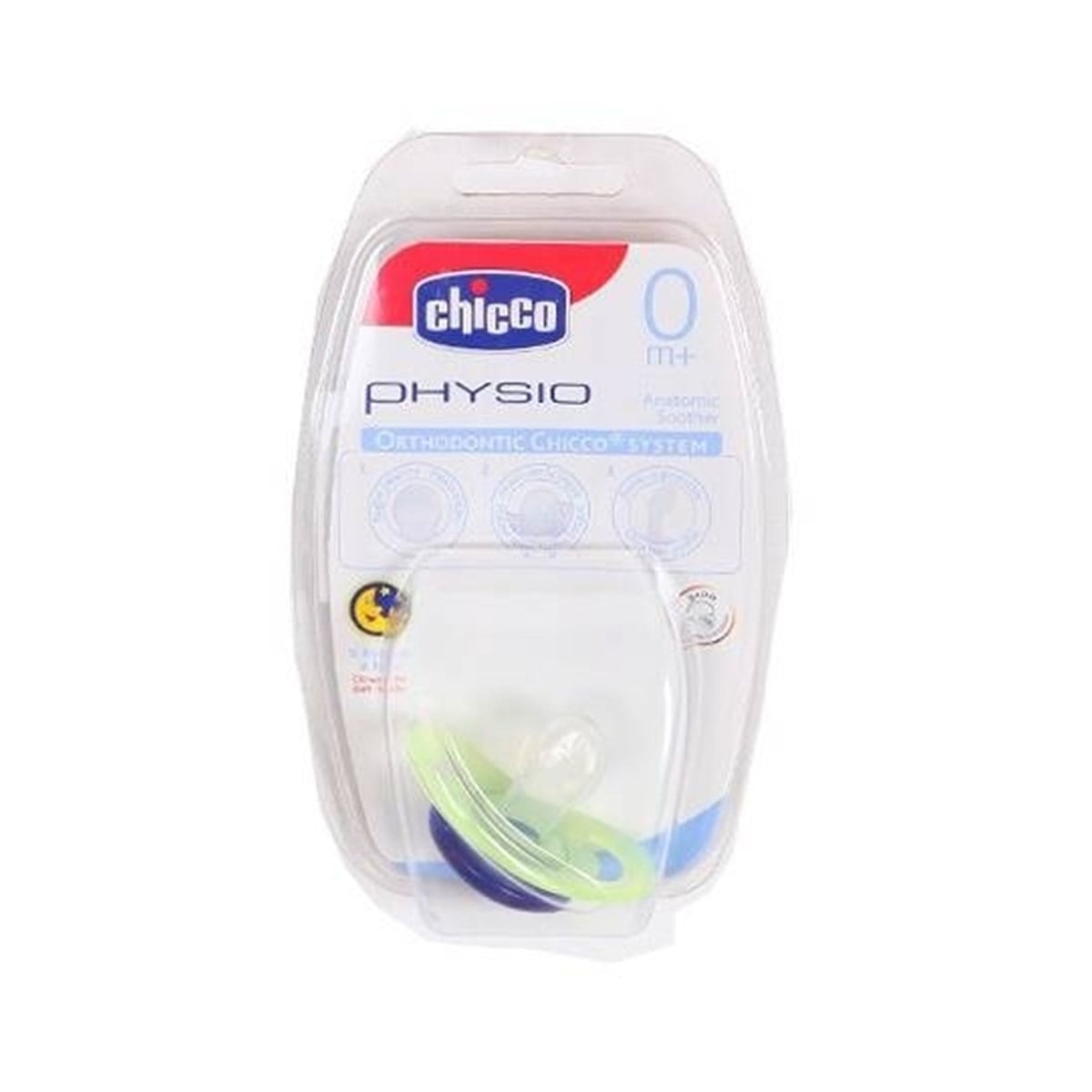 Chicco Physio Silikon Fosforlu Gece Tekli Emzik 0 Ay+ Silikon