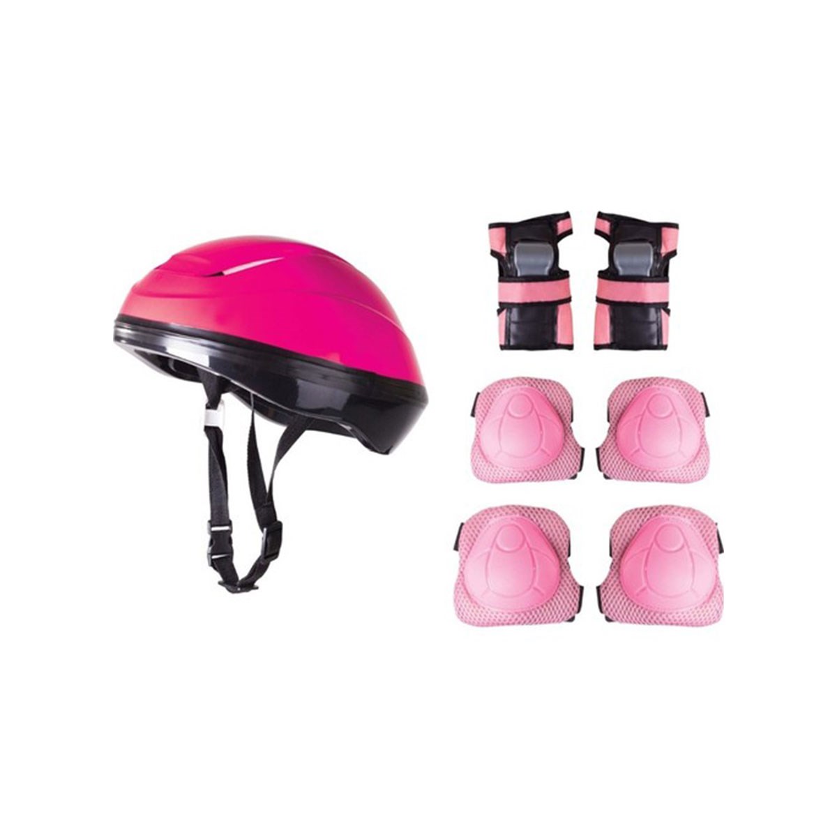 Cool Wheels Kask Dizlik Dirseklik Seti Pembe