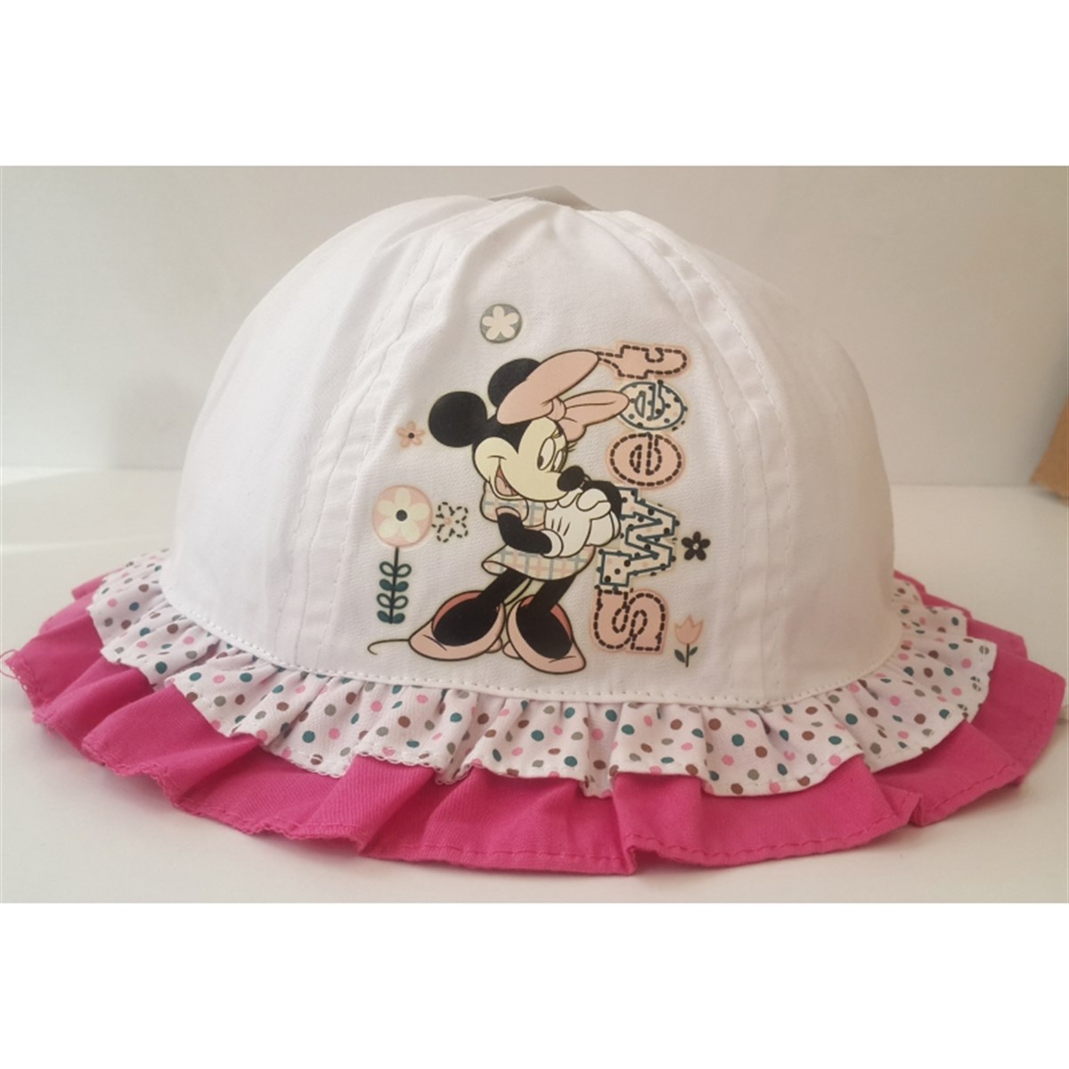 Disney Minnie Mouse Lisanlı Şapka Beyaz