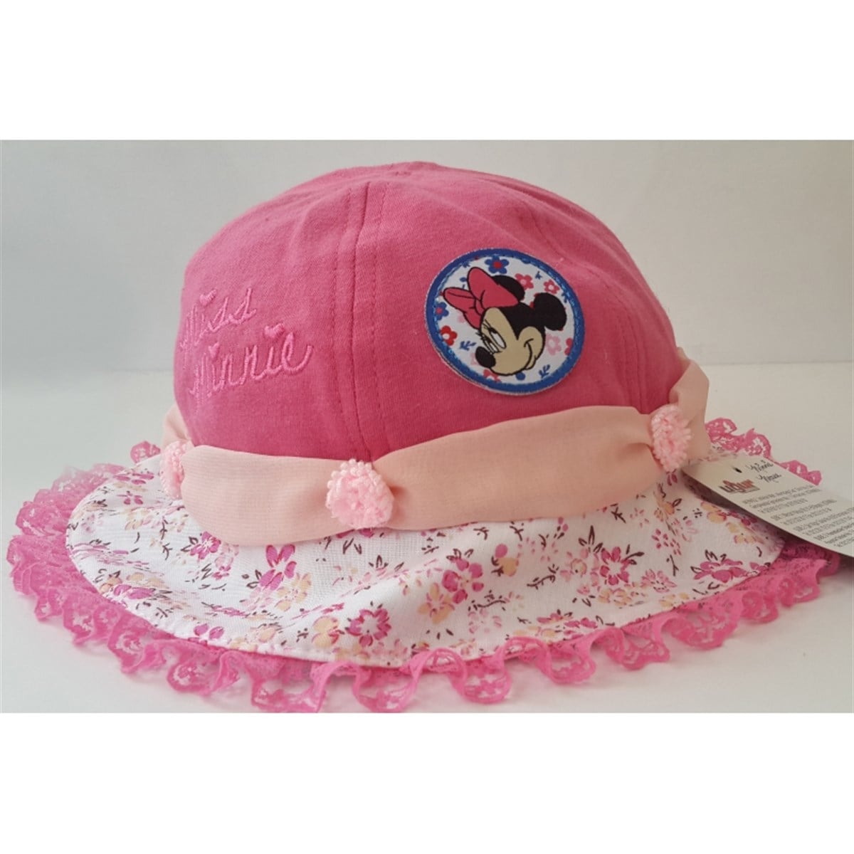 Disney Minnie Mouse Lisanlı Şapka Fuşya