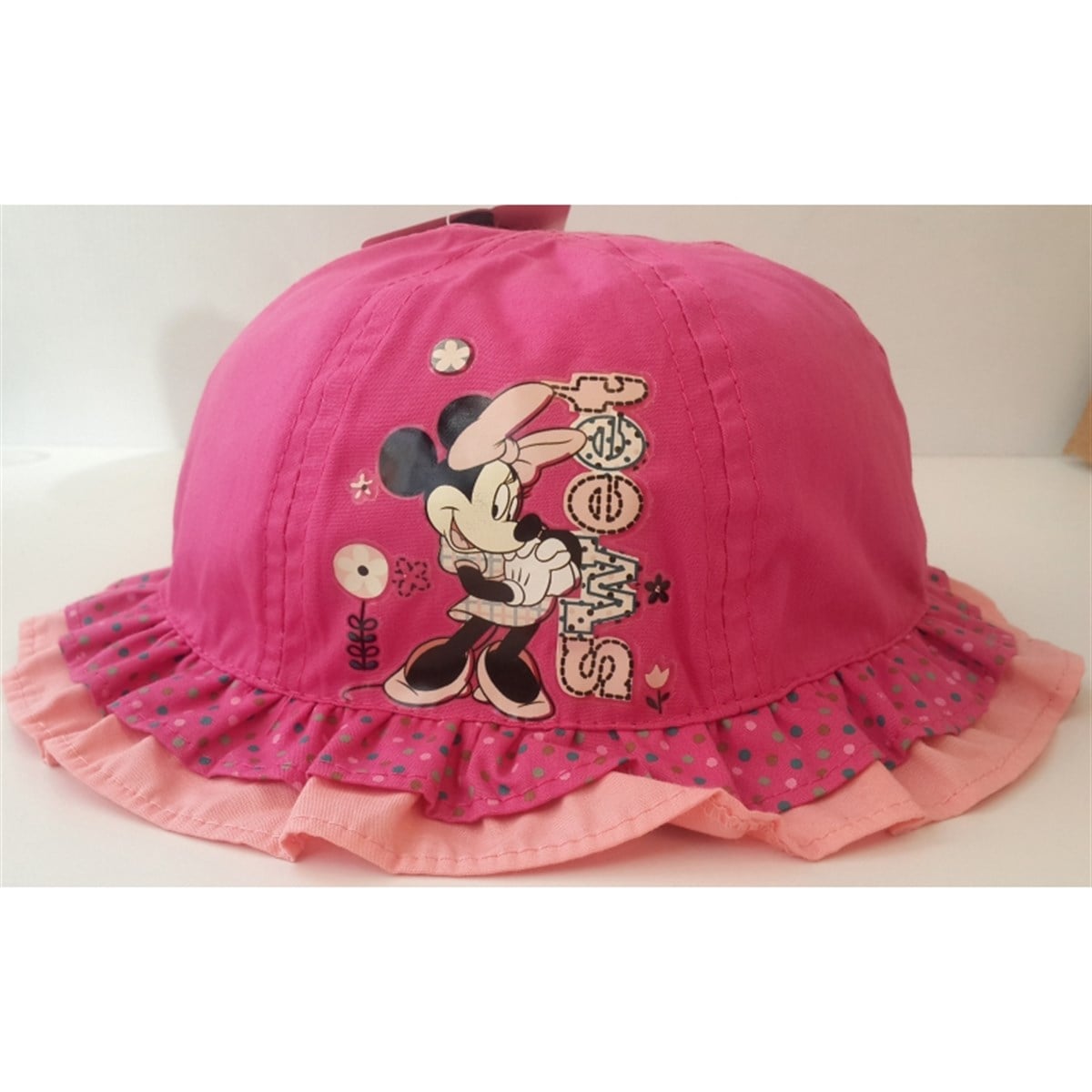 Disney Minnie Mouse Lisanlı Şapka Fuşya
