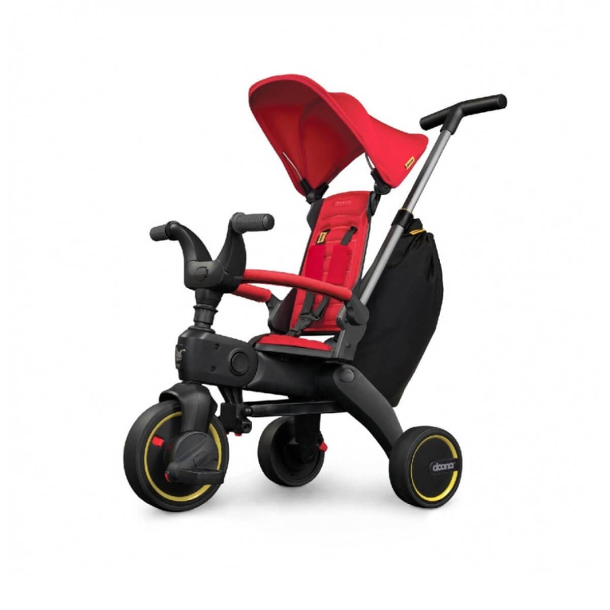 Doona Liki Trike Ebeveyn Kontrollü Katlanabilir Bisiklet Flame Red