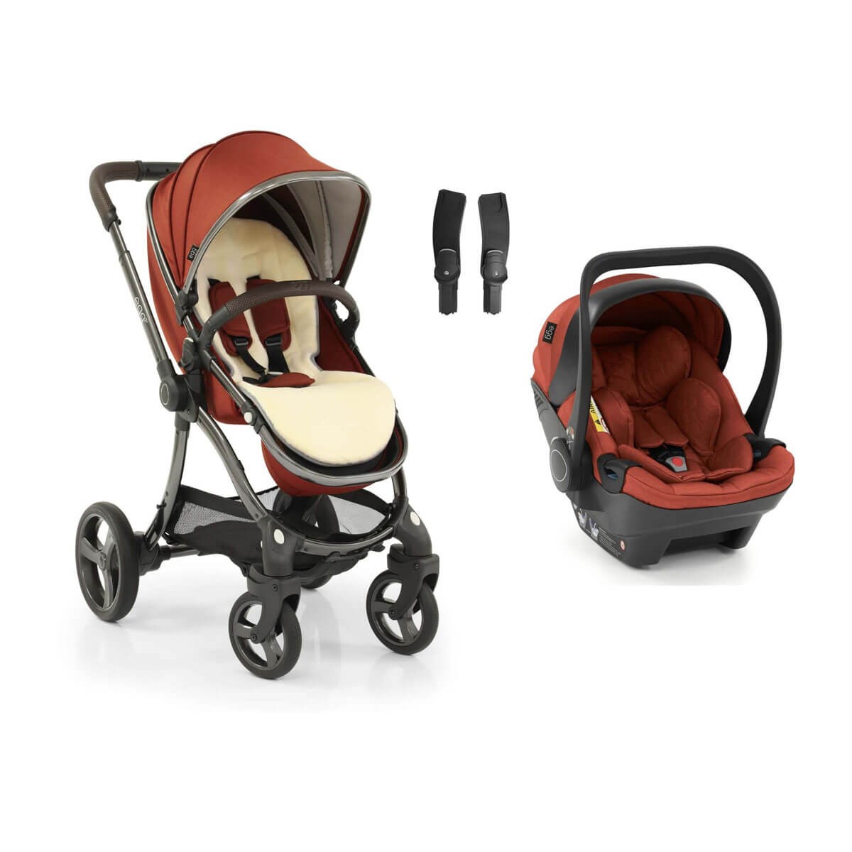 Egg2® Travel Set Bebek Arabası - Paprika