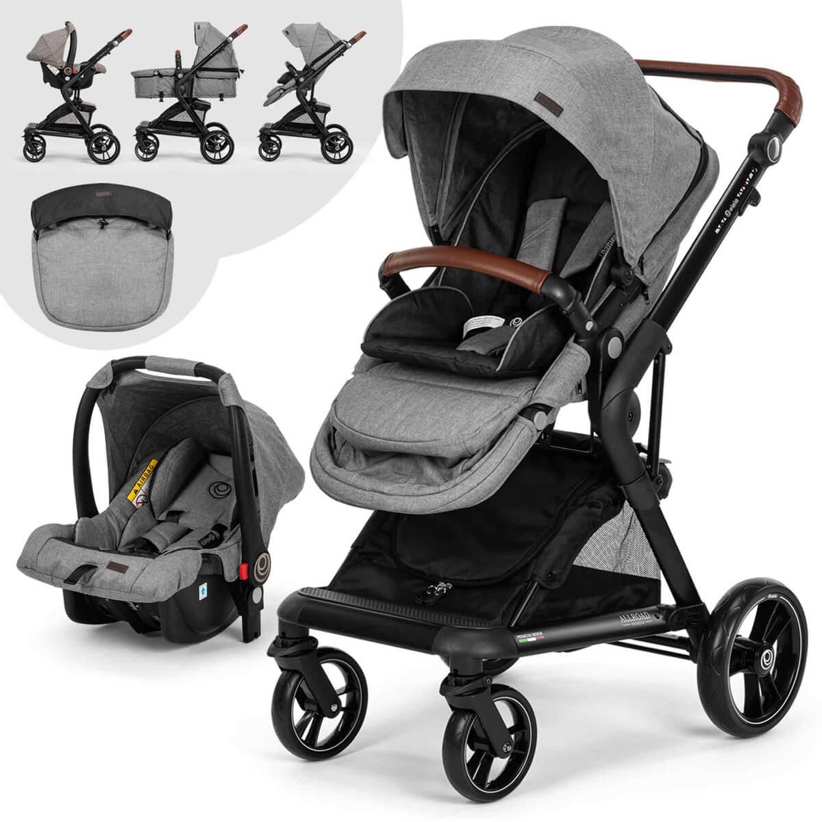 Elele Allroad 2 Travel Sistem Bebek Arabası Gri