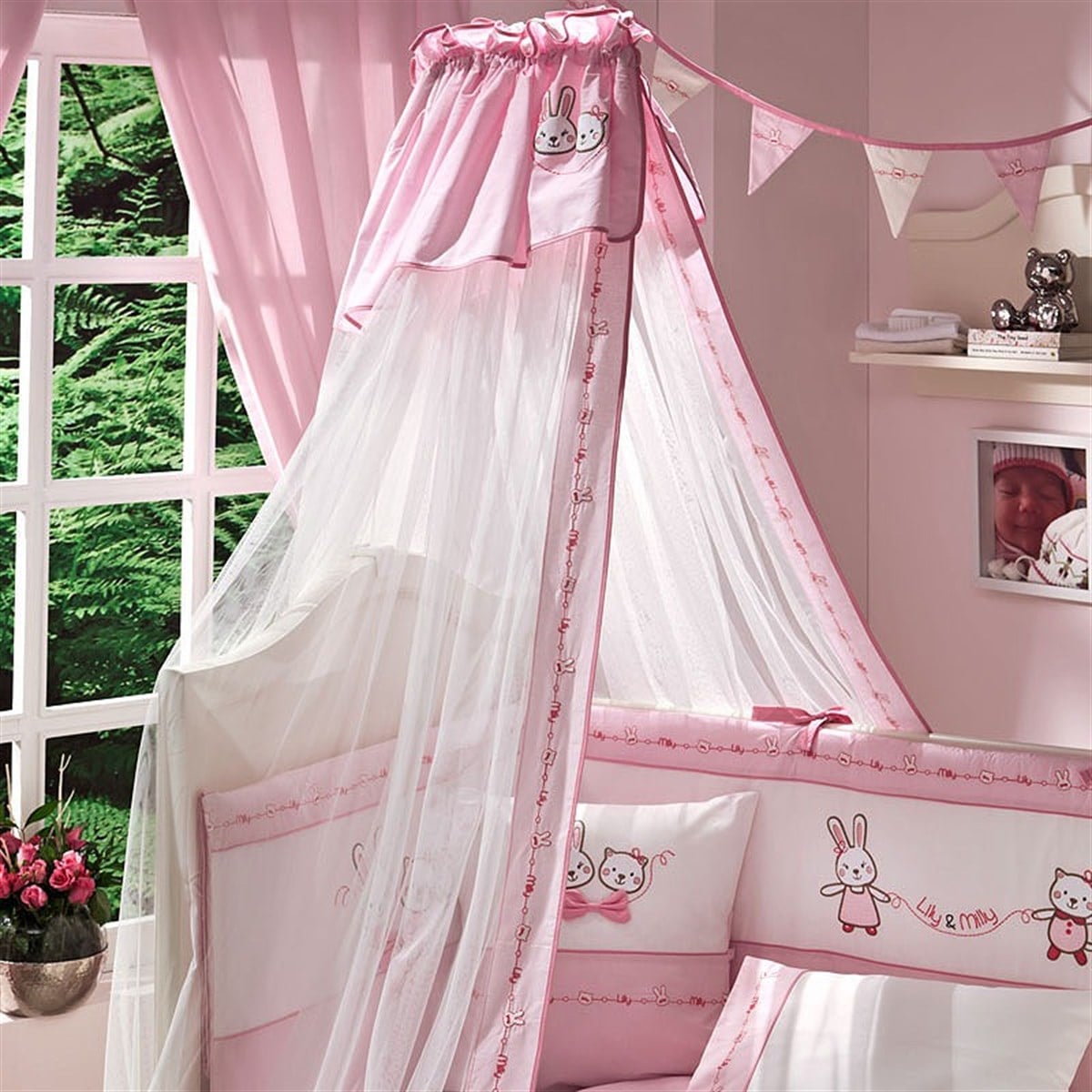 Funnababy Lily & Milly Cibinlik Tül Pembe