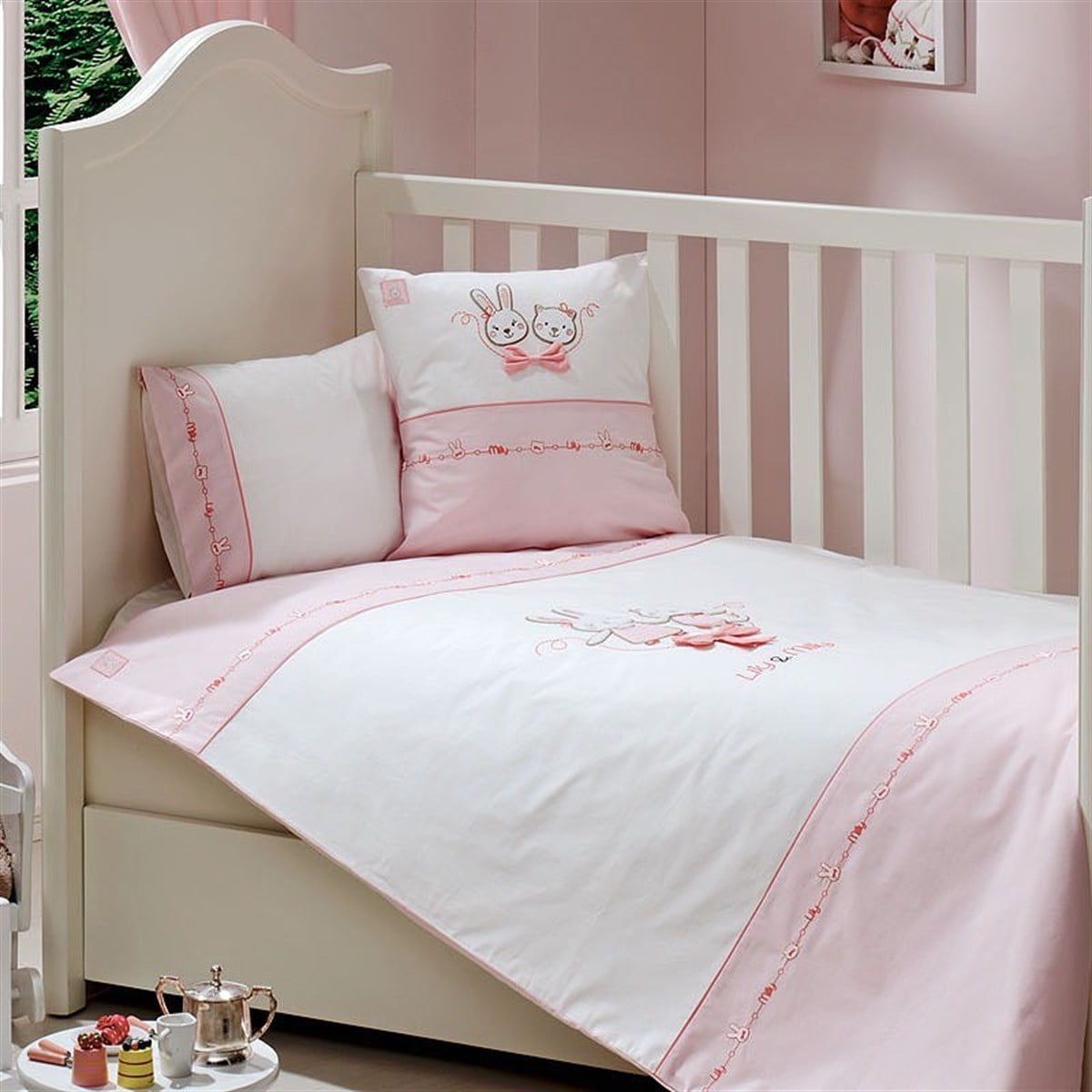 Funnababy Lily & Milly Nevresim Takımı Pembe