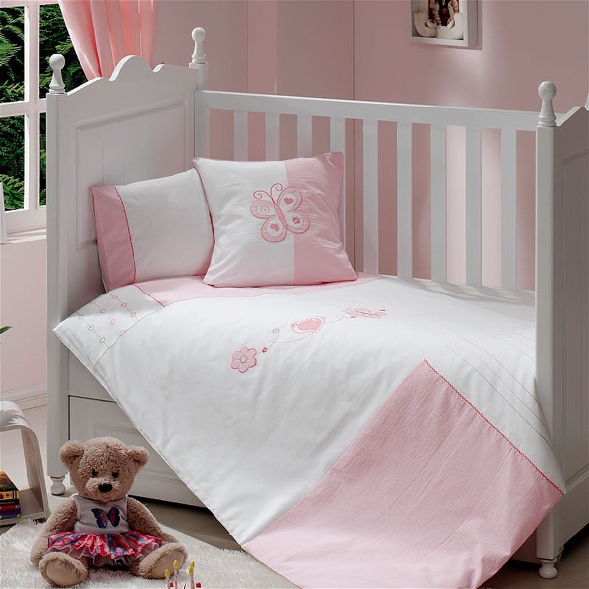 Funnababy Nevresim Takımı Daisy Pembe 119 TL