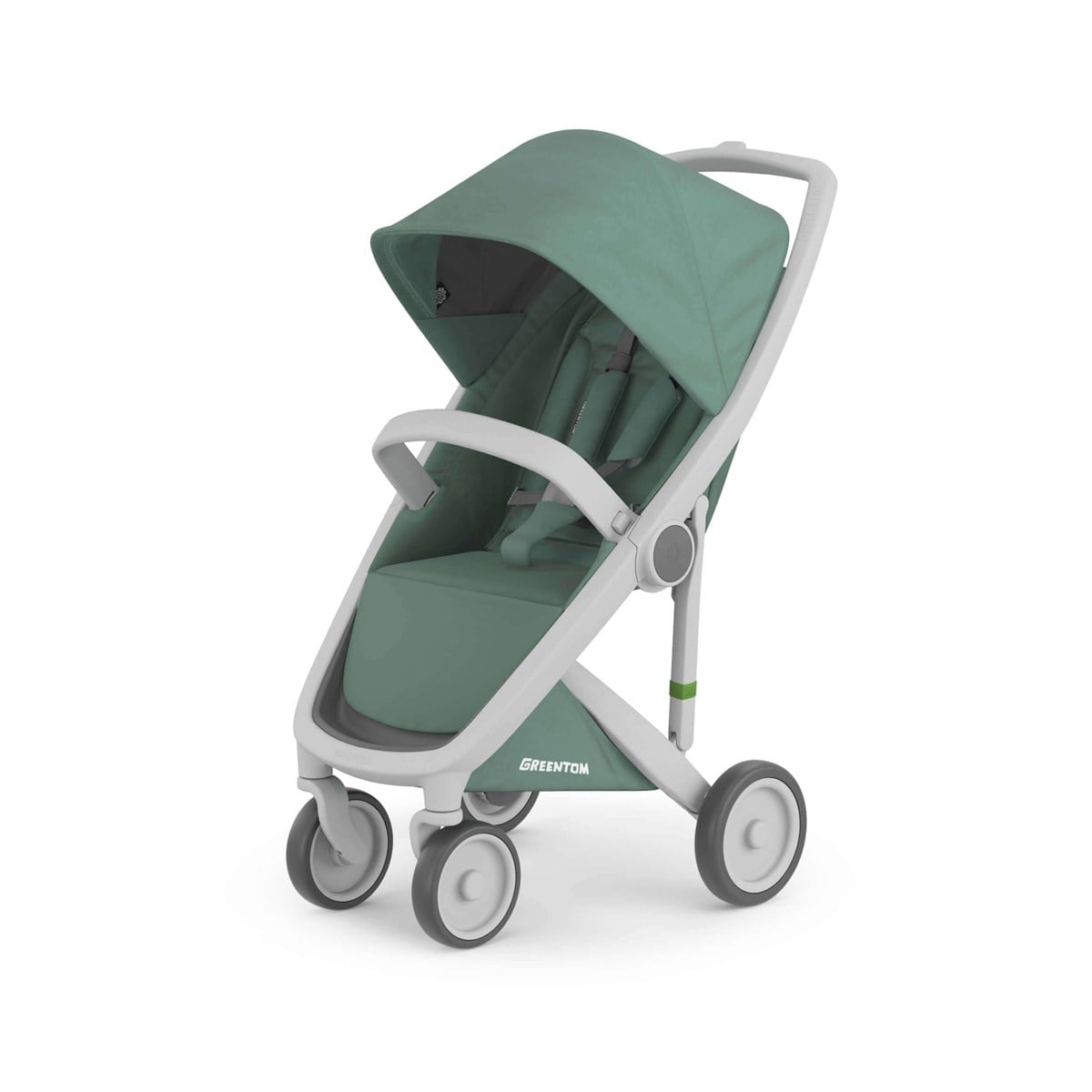 Greentom Classic Bebek Arabası Gri Kasa Adaçayı Kumaş Seti
