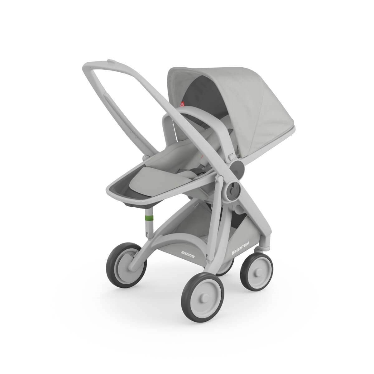 Greentom Reversible Çift Yönlü Bebek Arabası Gri Kasa Gri
