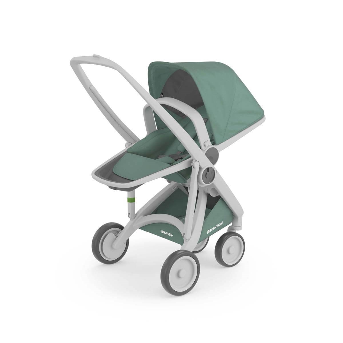 Greentom Reversible Çift Yönlü Bebek Arabası Gri Kasa Adaçayı