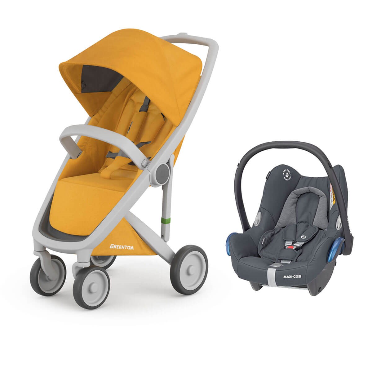 Grrentom Classic Travel Set Bebek Arabası Gri Şasi-Bal Köpüğü