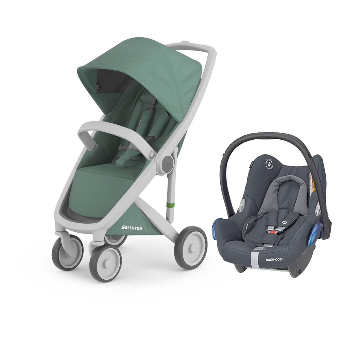 Grrentom Classic Travel Set Bebek Arabası Gri Şasi-Adaçayı