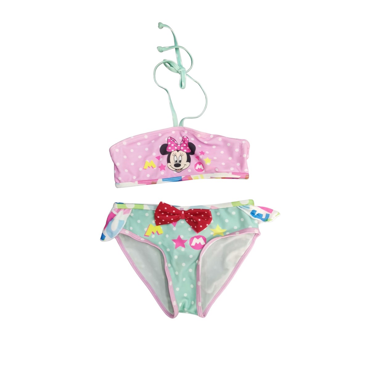 Minnie Mouse Lisanslı Kız Çocuk Bikini Takım