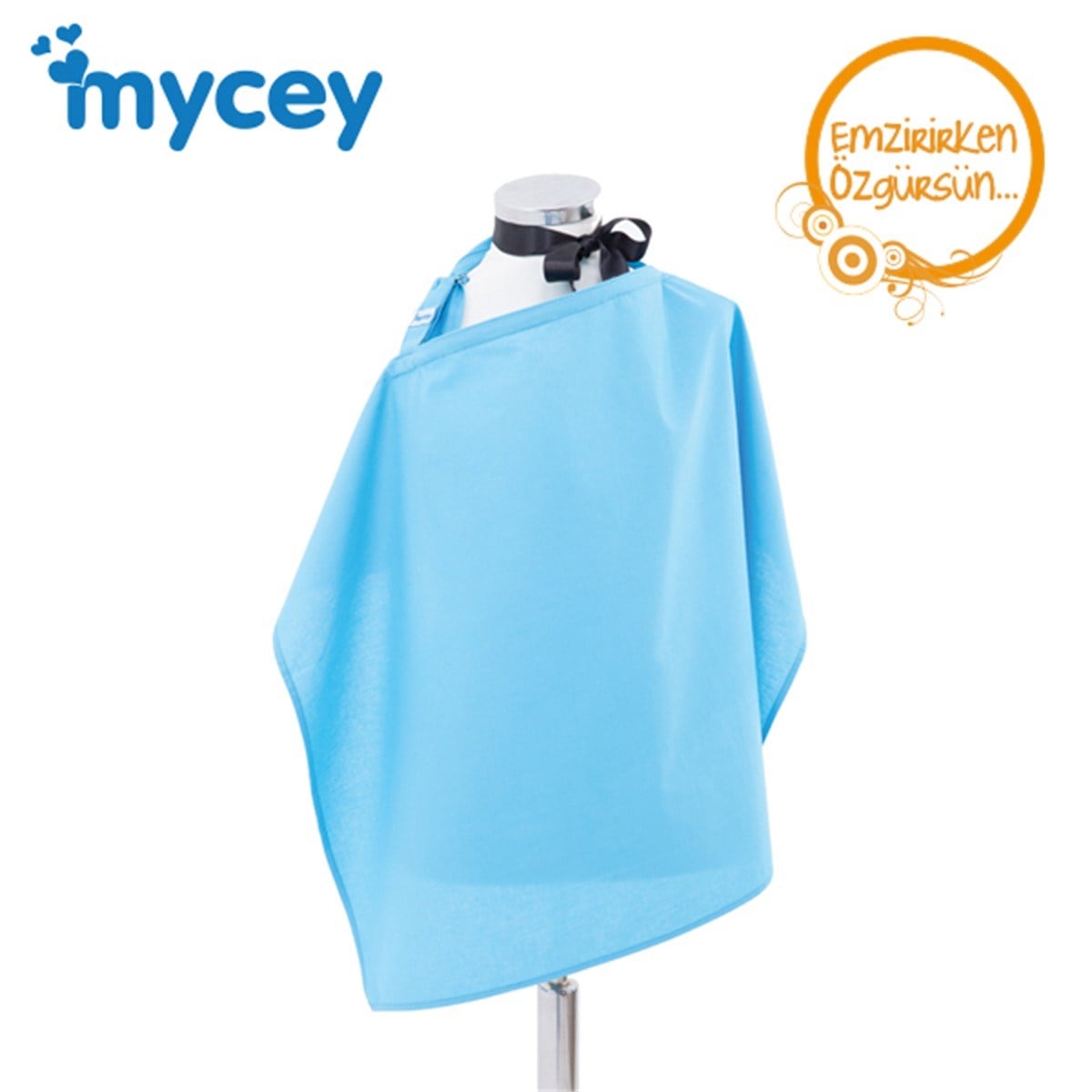 Mycey Annemin Emzirme Önlüğü Deepskyblue