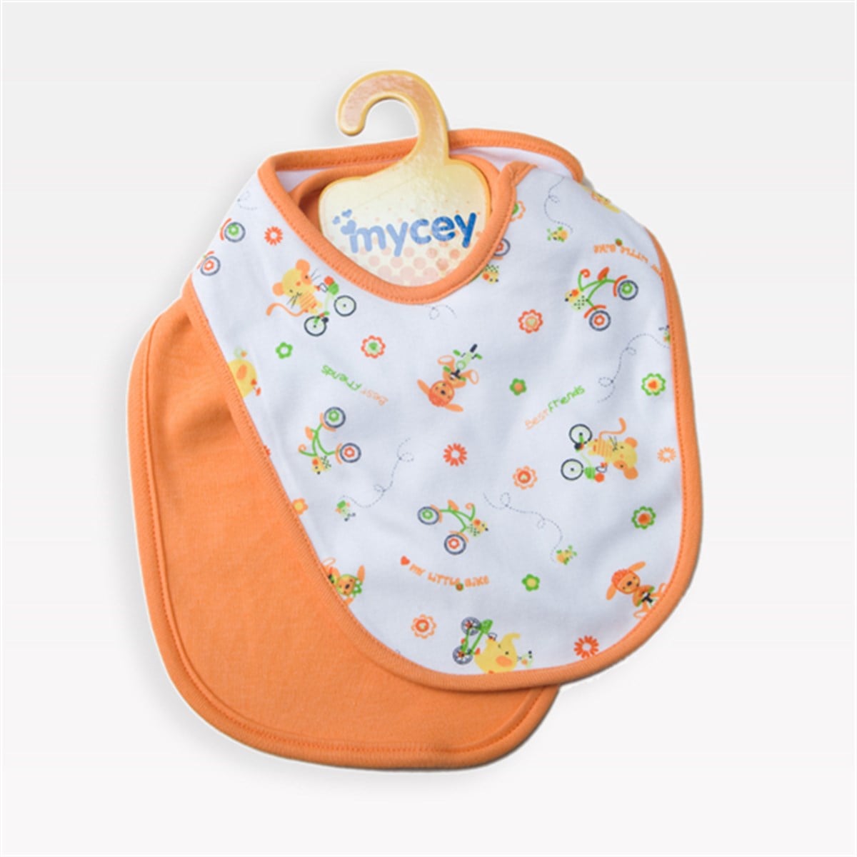 Mycey Bebe Önlügü 2li Set Turuncu