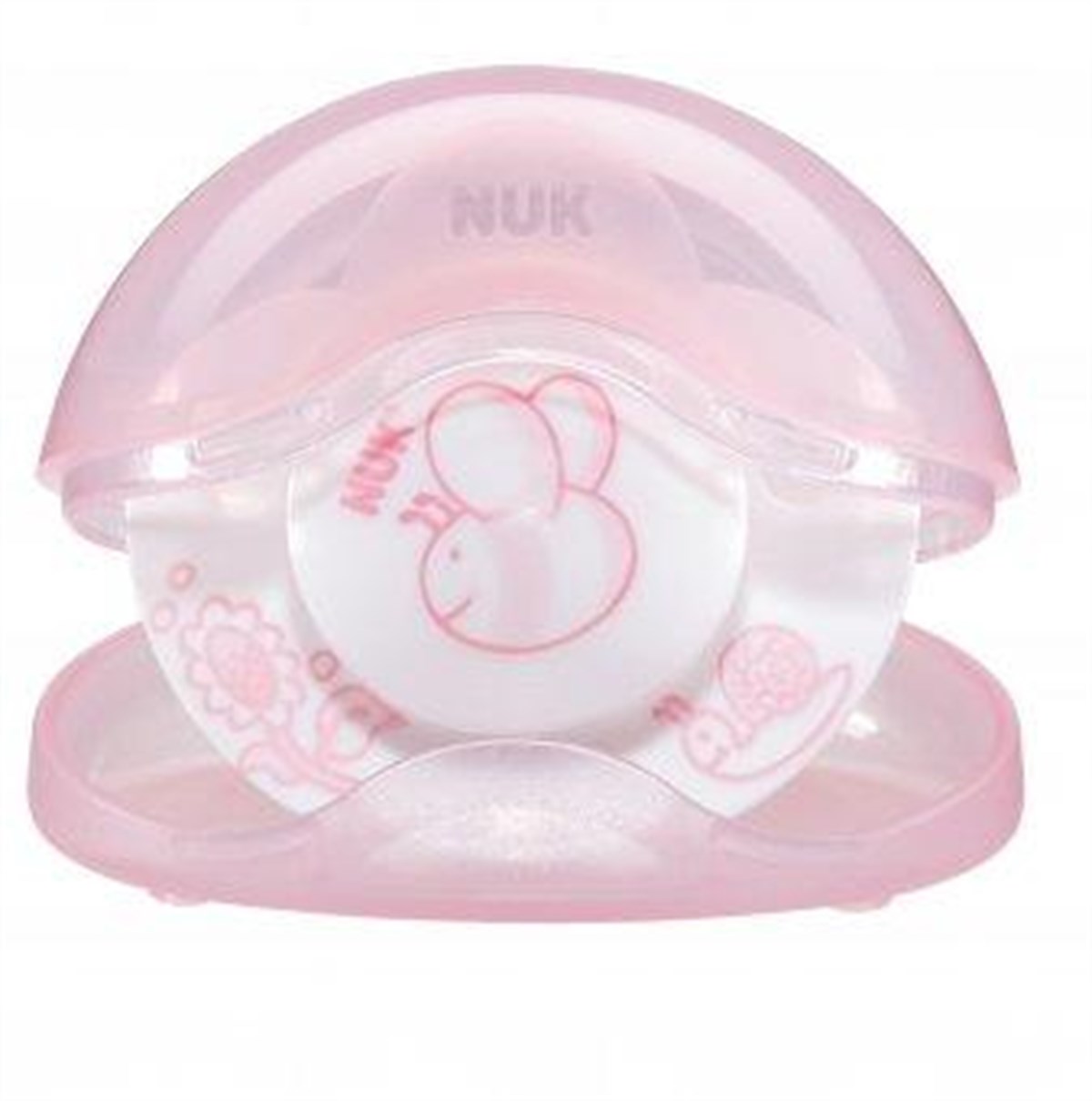 NUK Baby Rose Kutulu Silikon Uyku Emziği Pembe No 1